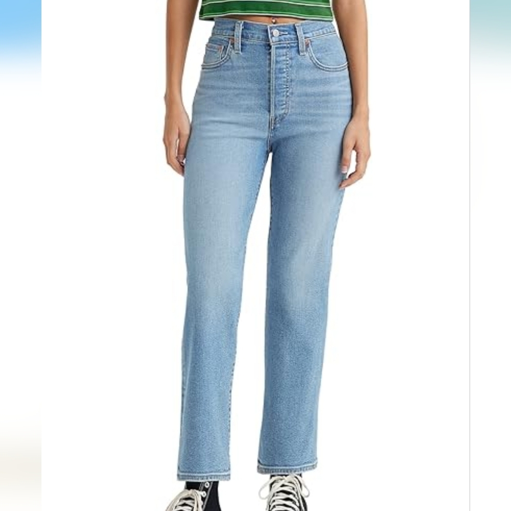 LEVI RIBCAGE ANKLE JEANS *LIGHT BLUE PAIR*